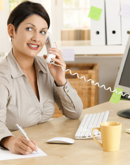 A customer finding a local service